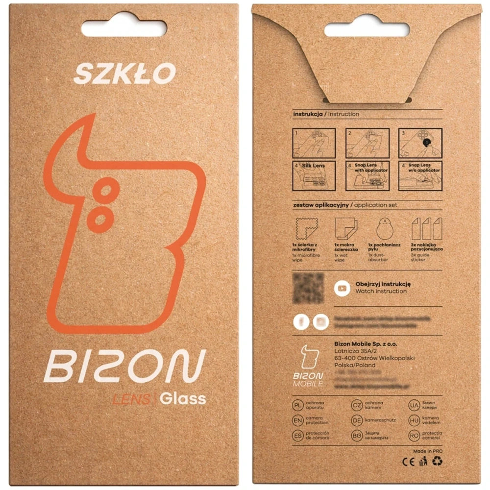 Szkło na aparat Bizon Glass Lens do Motorola Moto G86 5G [2 PACK]