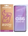 Elastyczne szkło hybrydowe Bizon Glass Mule Duo do Motorola Moto G86 Power 5G [2 PACK]