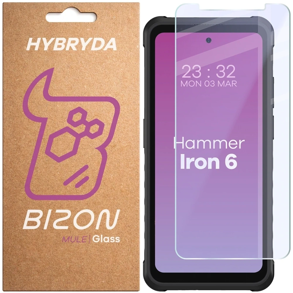 Elastyczne szkło hybrydowe Bizon Glass Mule do HAMMER Iron 6 5G / Iron 6