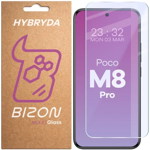 Elastyczne szkło hybrydowe Bizon Glass Mule do Xiaomi POCO M8 Pro 5G