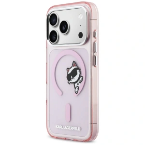 Etui Karl Lagerfeld IML Peekaboo MagSafe do Apple iPhone 17 Pro różowy