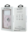 Etui Karl Lagerfeld IML Peekaboo MagSafe do Apple iPhone 17 Pro różowy