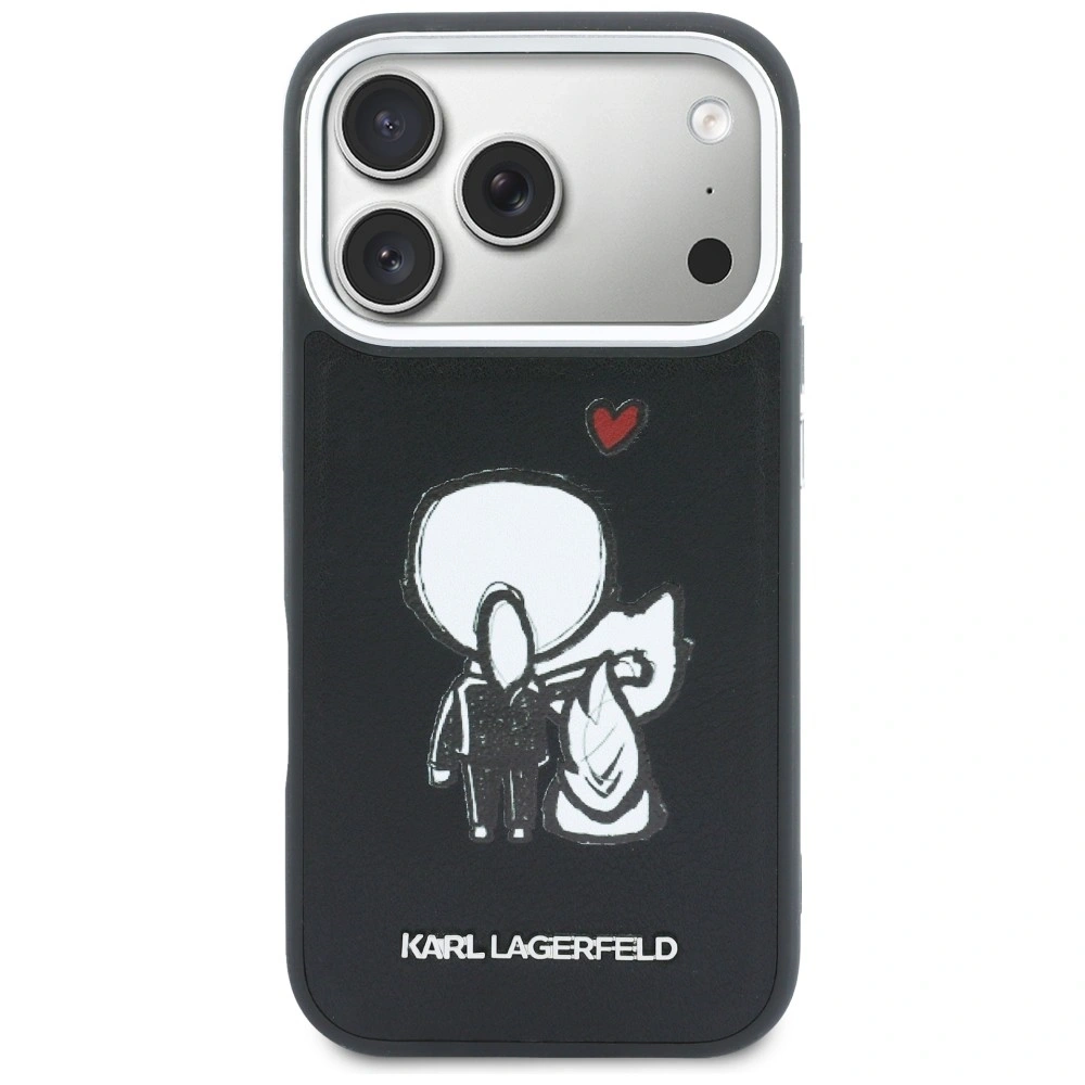 Etui Karl Lagerfeld Karl & Choupette Back Logo MagSafe do Apple iPhone 17 Pro czarny