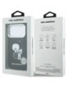 Etui Karl Lagerfeld Karl & Choupette Back Logo MagSafe do Apple iPhone 17 Pro czarny