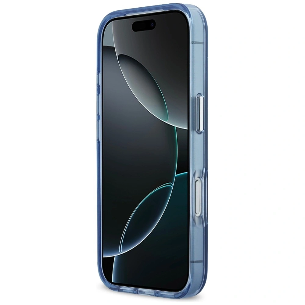 Etui Karl Lagerfeld Karl & Choupette Back MagSafe do Apple iPhone 17 Pro Max niebieski