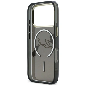 Etui Karl Lagerfeld IML Choupettes Karl Script Logo MagSafe do Apple iPhone 17 Pro Max czarny