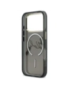 Etui Karl Lagerfeld IML Choupettes Karl Script Logo MagSafe do Apple iPhone 17 Pro Max czarny