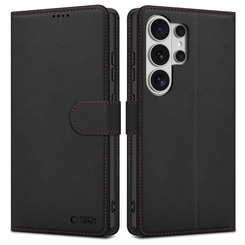 Etui Tech-Protect Wallet do Samsung Galaxy S26 Ultra Black/red