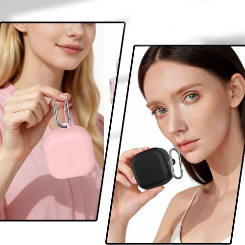 Etui Tech-Protect Silicone Hook do Samsung Galaxy Buds 4 / 4 Pro Dusty Pink