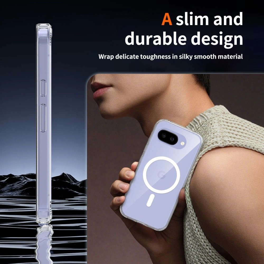 Etui Tech-Protect Flexair Hybrid MagSafe do Google Pixel 10a Clear