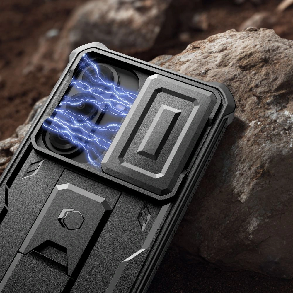 Etui Tech-Protect Kevlar Cam+ do Samsung Galaxy S26 Black [2 PACK]