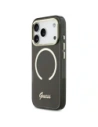 Etui Guess IML Script Metal MagSafe do Apple iPhone 17 Pro Max czarny