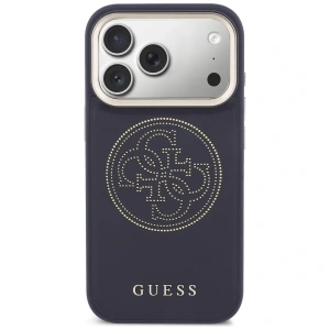 Etui Guess Perforated 4G MagSafe do Apple iPhone 17 Pro Max niebieski