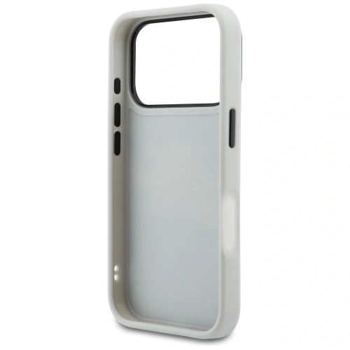 Etui Karl Lagerfeld IML Glitter KL Diamond Logo do Apple iPhone 17 Pro Max srebrny