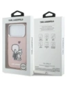 Etui Karl Lagerfeld Karl & Choupette Back MagSafe do Apple iPhone 17 Pro różowy