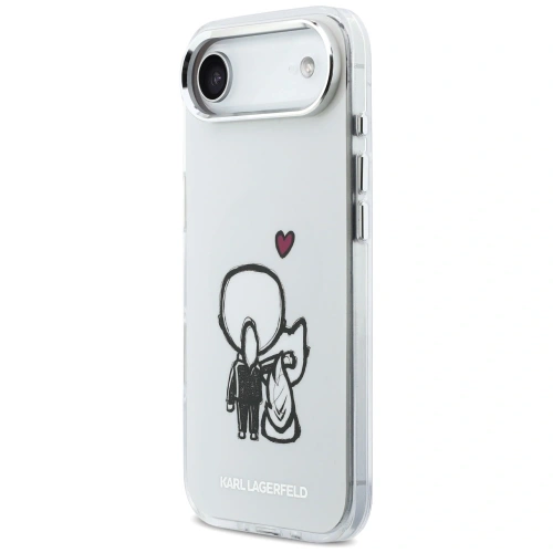 Etui Karl Lagerfeld Karl & Choupette Back MagSafe do Apple iPhone Air przezroczysty