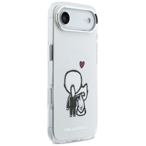 Etui Karl Lagerfeld Karl & Choupette Back MagSafe do Apple iPhone Air przezroczysty