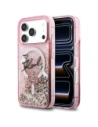 Etui Karl Lagerfeld Liquid Glitter Karl Script Logo MagSafe do Apple iPhone 17 Pro Max różowy