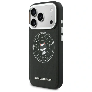 Etui Karl Lagerfeld Point & Choupette Sketch MagSafe do Apple iPhone 17 Pro Max czarny