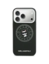 Etui Karl Lagerfeld Point & Choupette Sketch MagSafe do Apple iPhone 17 Pro Max czarny