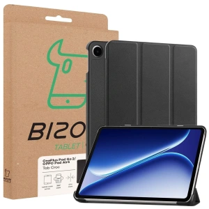 Etui z klapką Bizon Case Tab Croc do OnePlus Pad Go 2 / Oppo Pad Air5 czarne