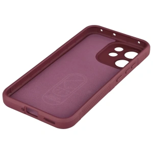 Pancerne etui Bizon Case Tur do Oppo Reno 15 F / FS burgundowe