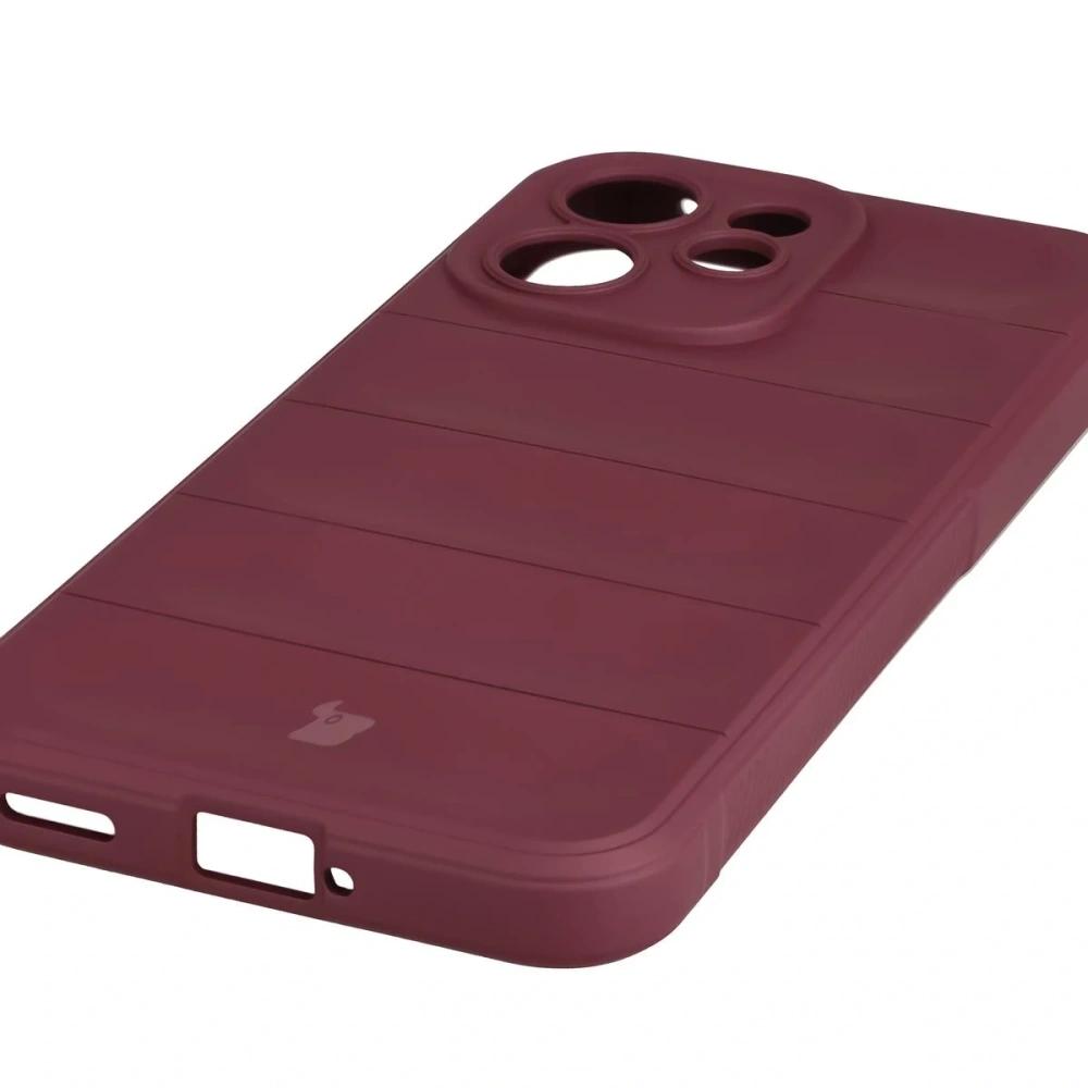 Pancerne etui Bizon Case Tur do Oppo Reno 15 F / FS burgundowe