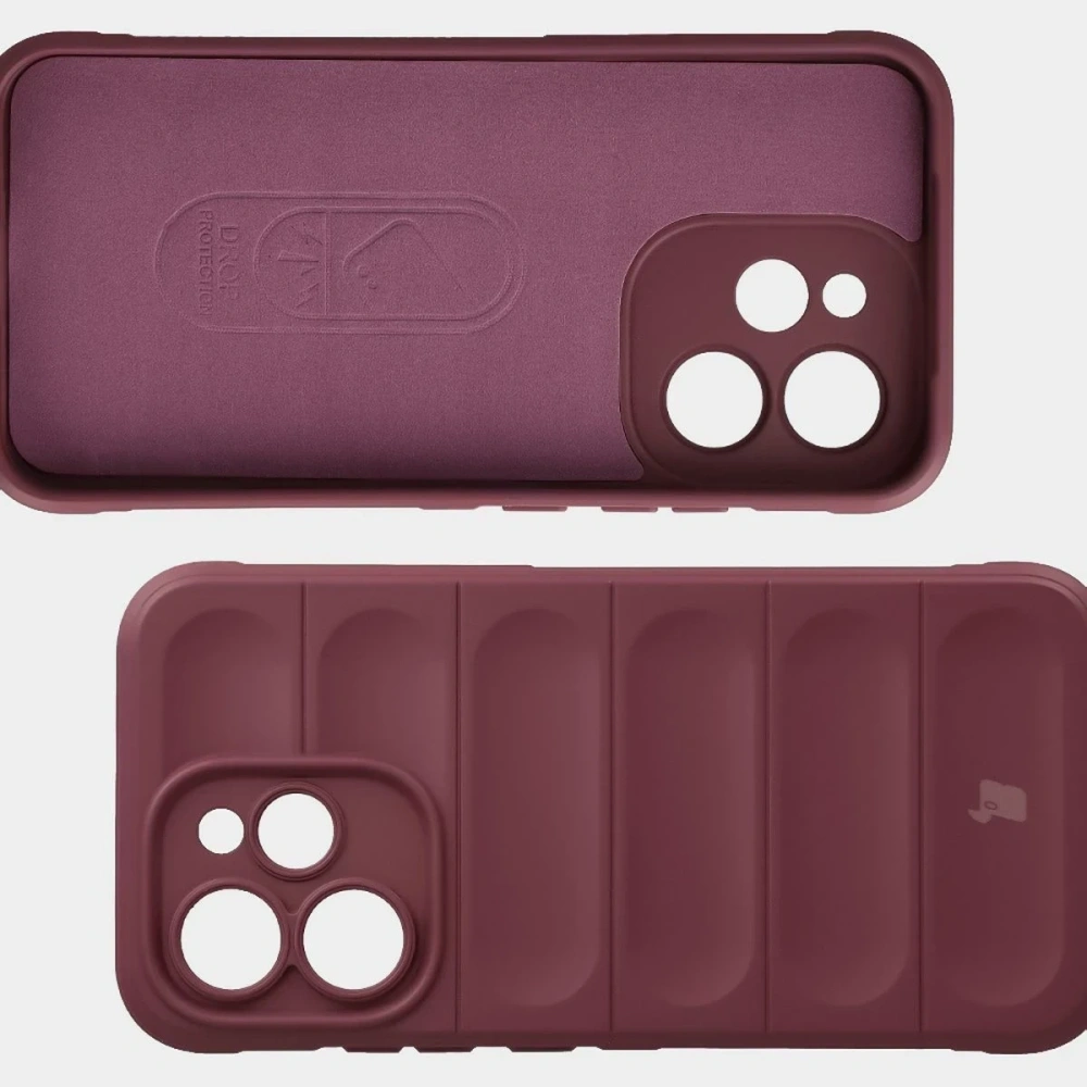 Pancerne etui Bizon Case Tur do Oppo Reno 15 Pro burgundowe