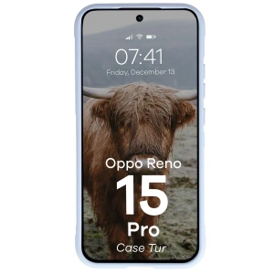 Pancerne etui Bizon Case Tur do Oppo Reno 15 Pro jasnoniebieskie