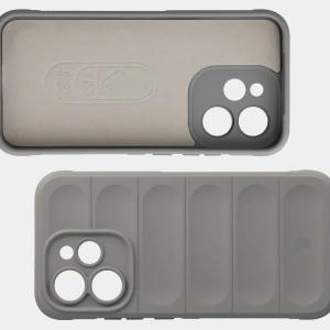 Pancerne etui Bizon Case Tur do Oppo Reno 15 Pro jasnoszare