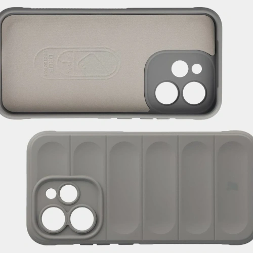 Pancerne etui Bizon Case Tur do Oppo Reno 15 Pro jasnoszare