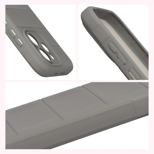 Pancerne etui Bizon Case Tur do Oppo Reno 15 Pro jasnoszare