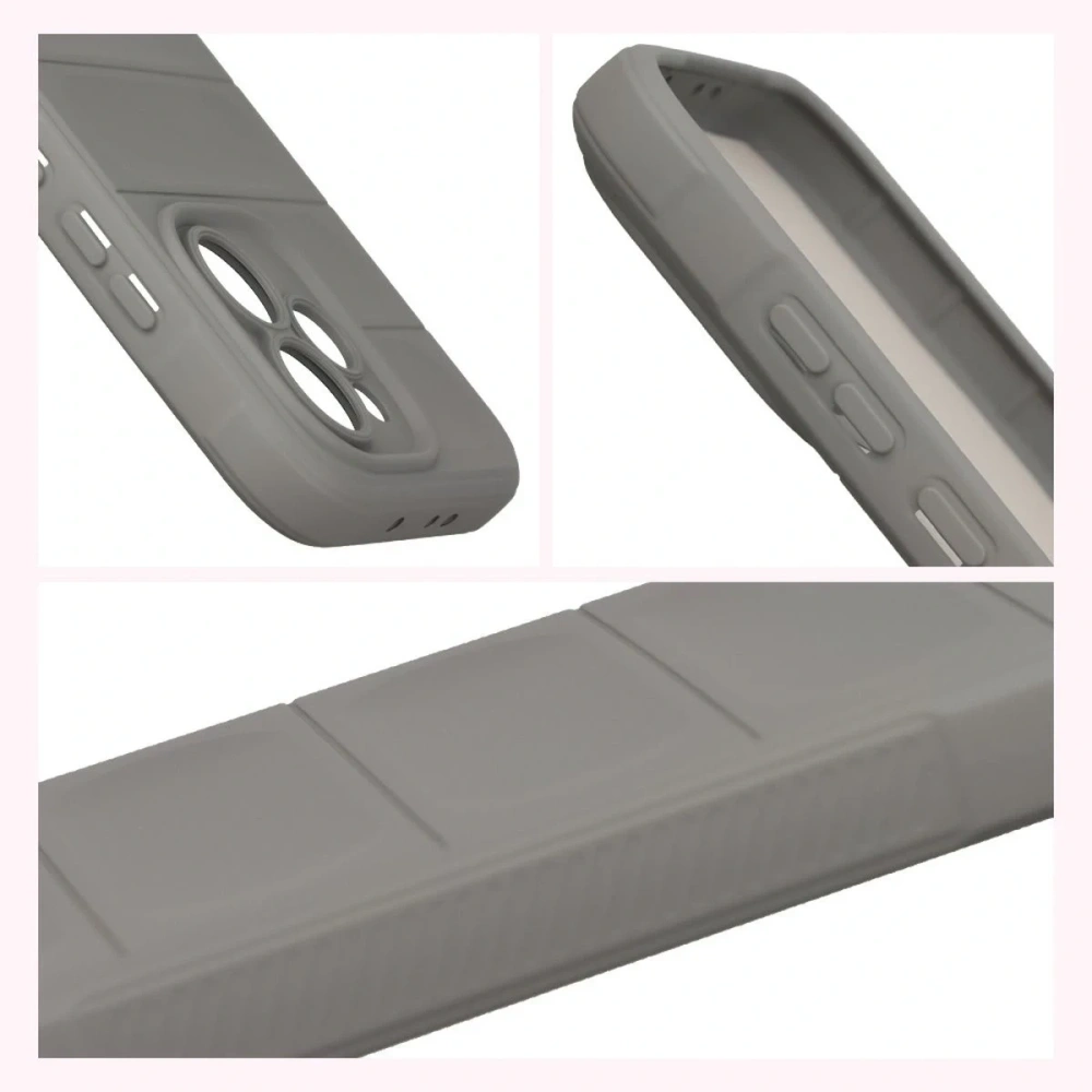 Pancerne etui Bizon Case Tur do Oppo Reno 15 Pro jasnoszare