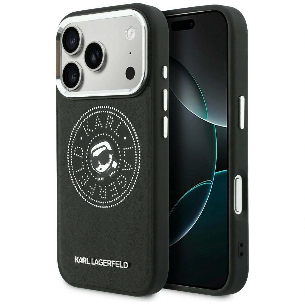 Etui Karl Lagerfeld Point & Karl Sketch MagSafe do Apple iPhone 17 Pro Max czarny