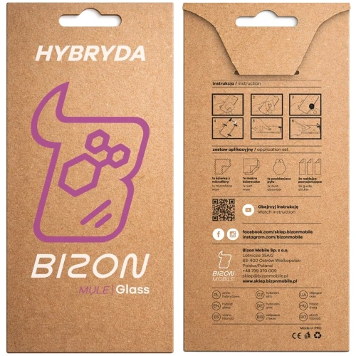 Elastyczne szkło hybrydowe Bizon Glass Mule do Motorola Signature