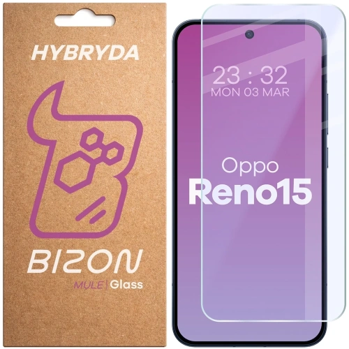 Elastyczne szkło hybrydowe Bizon Glass Mule do Oppo Reno 15