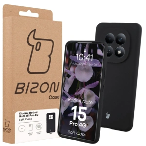 Silikonowe etui Bizon Soft Case do Xiaomi Redmi Note 15 Pro 4G czarne