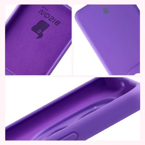 Silikonowe etui Bizon Soft Case do Xiaomi Redmi Note 15 Pro 4G fioletowe
