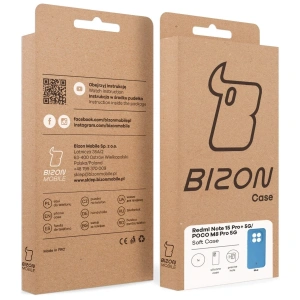 Silikonowe etui Bizon Soft Case do Xiaomi Redmi Note 15 Pro+ Plus 5G / POCO M8 Pro 5G niebieskie