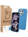 Silikonowe etui Bizon Soft Case do Xiaomi 17 niebieskie