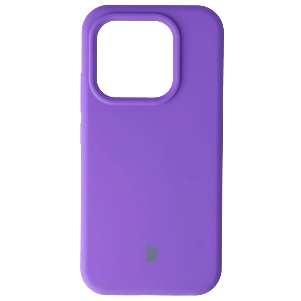 Silikonowe etui Bizon Soft Case do Xiaomi 17 fioletowe