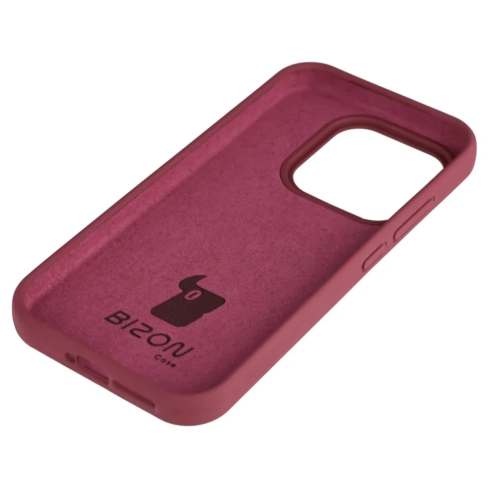 Silikonowe etui Bizon Soft Case do Xiaomi 17 ciemnofioletowe