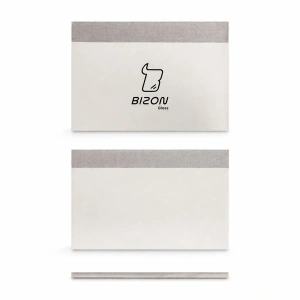 Rakla do montażu folii i szkła Bizon Accessories Squeegee biało-szara