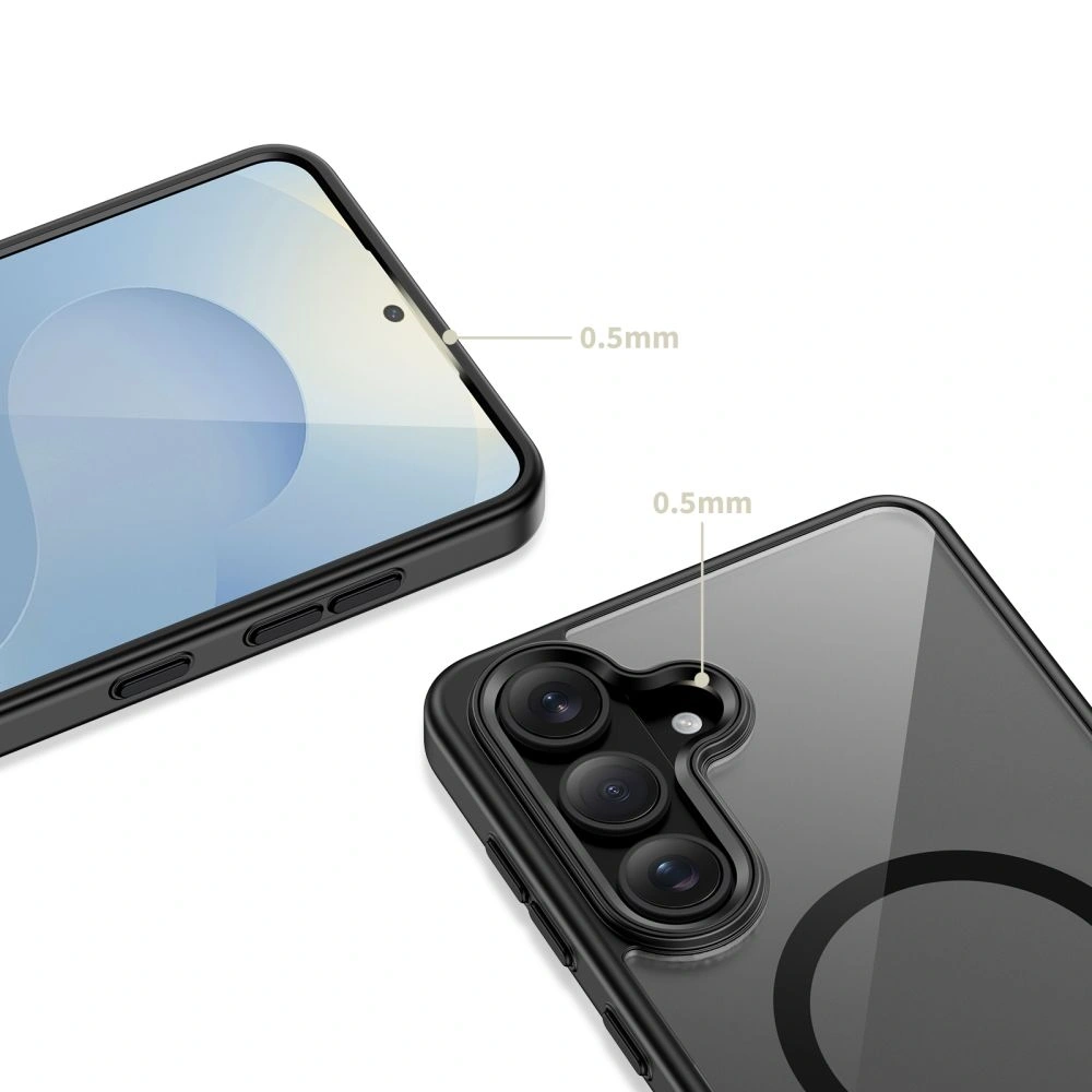 Etui Tech-Protect Magmat MagSafe do Samsung Galaxy S26 Black/clear