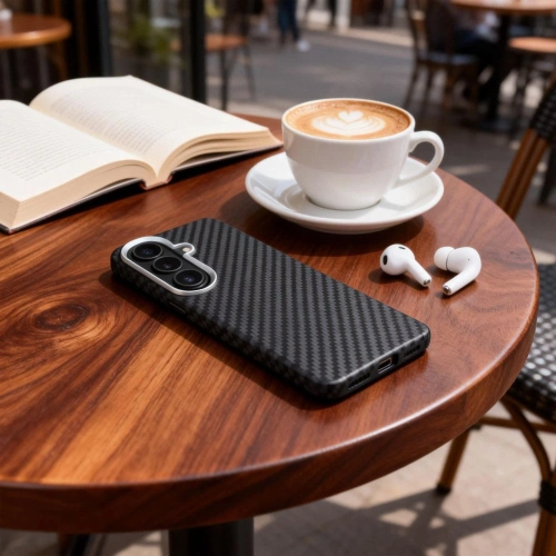 Etui Tech-Protect Ion Carbon MagSafe do Samsung Galaxy S26 Black/silver