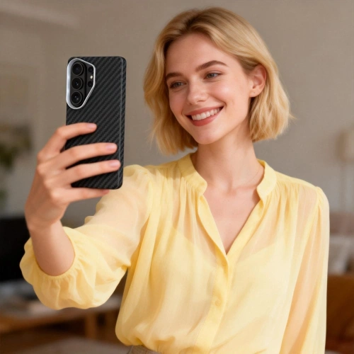 Etui Tech-Protect Ion Carbon MagSafe do Samsung Galaxy S26 Ultra Black/silver