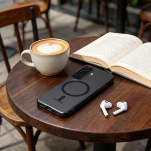 Etui Tech-Protect MagSlim MagSafe do Samsung Galaxy S26 Matte/black