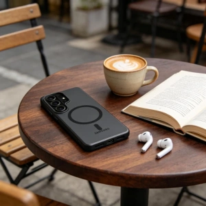 Etui Tech-Protect MagSlim MagSafe do Samsung Galaxy S26 Ultra Matte/black