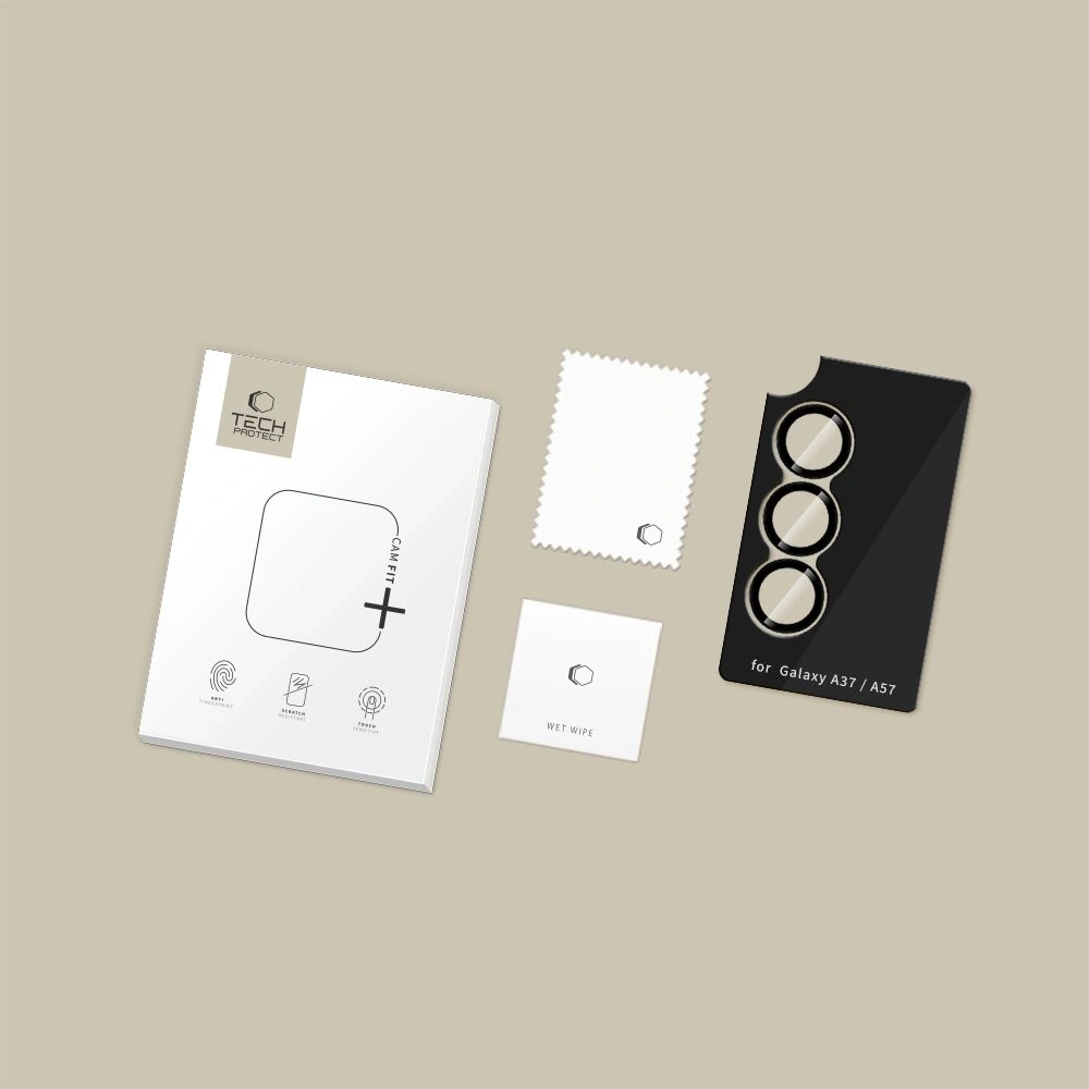 Osłona aparatu Tech-Protect Camring Fit+ do Samsung Galaxy A37 / A57 5G Black