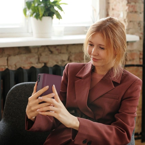 Etui Tech-Protect Wallet do Samsung Galaxy A57 5G Mulberry